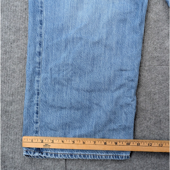 Rag & Bone Lori Mid Rise Crop Jeans Womens 32 Featherweight Wide Leg Relaxed - Picture 8 of 9